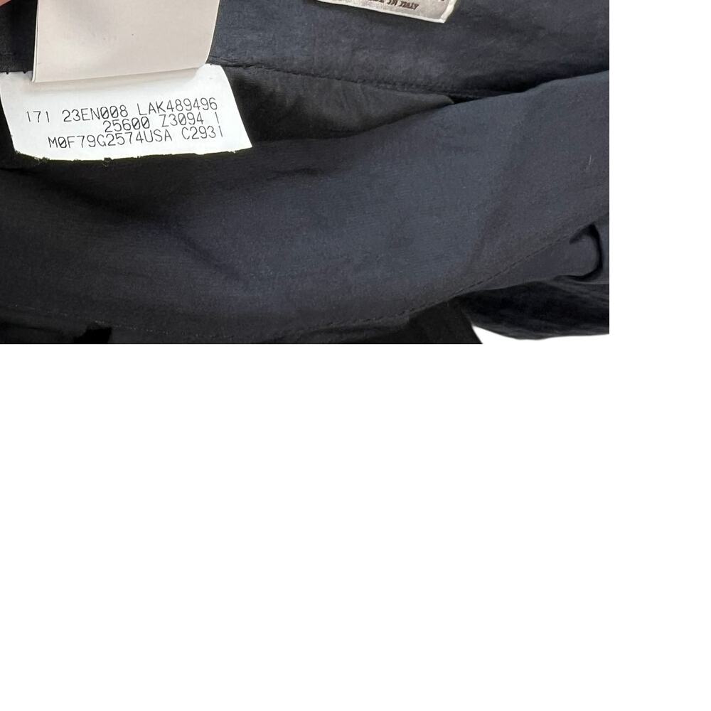 Brunello Cucinelli Pleated Asymmetric Skirt Cotton Navy Blue Size US 8 - Picture 11 of 14